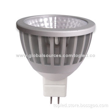 High-efficiency COB 7W MR16 LED Spotlight, SGS-certified